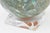 Light Green Vintage Mother of Pearl Over Wood Sphere Orb Sculpture on Lucite Base For Sale - Image 8 of 10