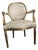Hickory Chair French Arm Chair - Gold Metal Leaf With Red Undertone For Sale