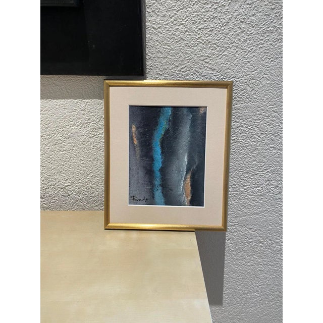 Contemporary Gilbert Pauli, Blue and Grey Abstract Composition No. 1, Oil on Canvas, 2005 For Sale - Image 3 of 9