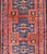 Tribal Vintage Caucasian Kazak Rug With Cross Medallions in Red and Blue 4'8 X 8'2 For Sale - Image 3 of 15