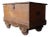 Massive 5ft Antique Carved Teak Wheeled Dowry Chest For Sale