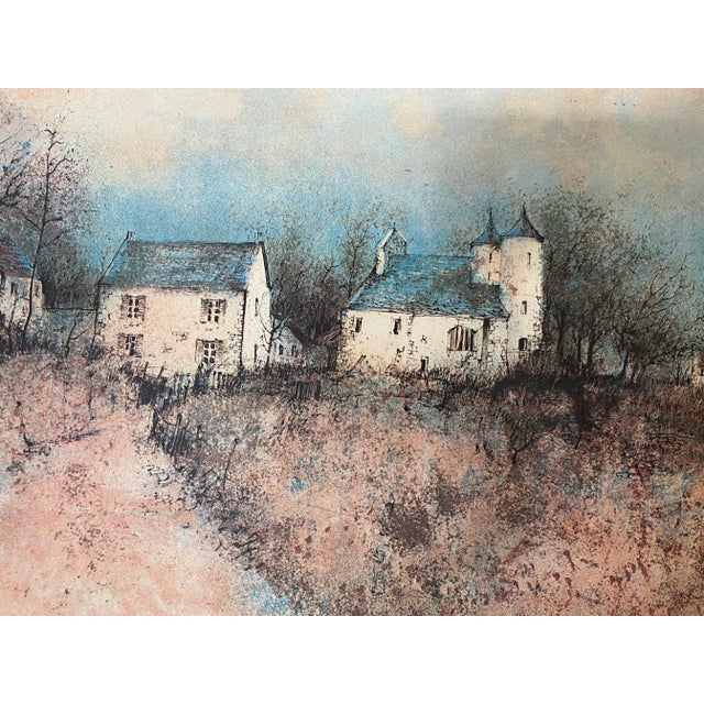 1970s European Landscape Lithograph For Sale - Image 4 of 6