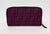 Fendi Purple Zucca Coated Canvas Long Wallet in excellent condition. Purple zucca coated canvas trimmed with matching...