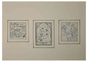 Filiberto Scarpelli, Story of a Boy, Pen Drawing, 1925