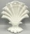 Mid Century Italian blanc de chine vase.. It is handcrafted with a lovely decorative band and fluted, ruffled pierced edge...