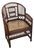 1970s Brighton Pavilion Style Bamboo Rattan Cane Armchair For Sale