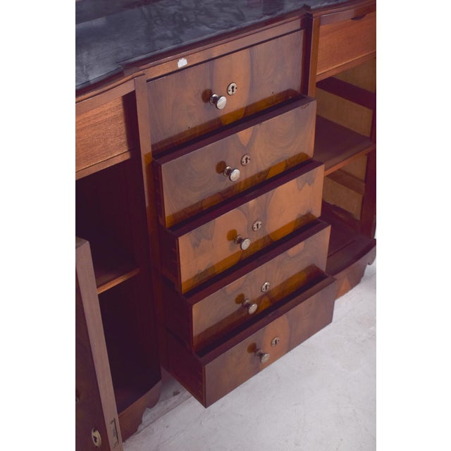 Vintage Portuguese Art Deco Mirror Sideboard, 1920 For Sale - Image 13 of 18