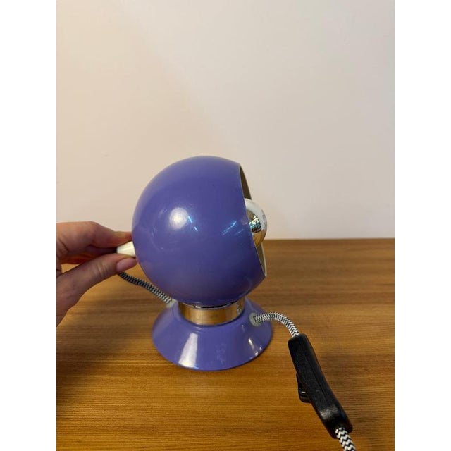 Purple Globe Lamp for Table by Abo Randers For Sale - Image 6 of 11