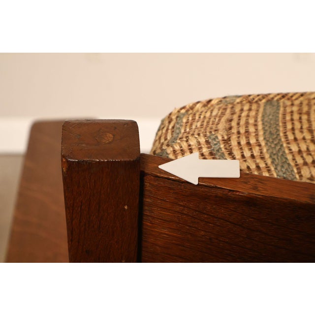 Antique Lifetime Arts And Crafts Oak Rocking Chair For Sale - Image 17 of 18