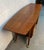 Wood Sculpted Mid-Century Rolling Drop-Leaf Walnut Bar Cart For Sale - Image 7 of 17