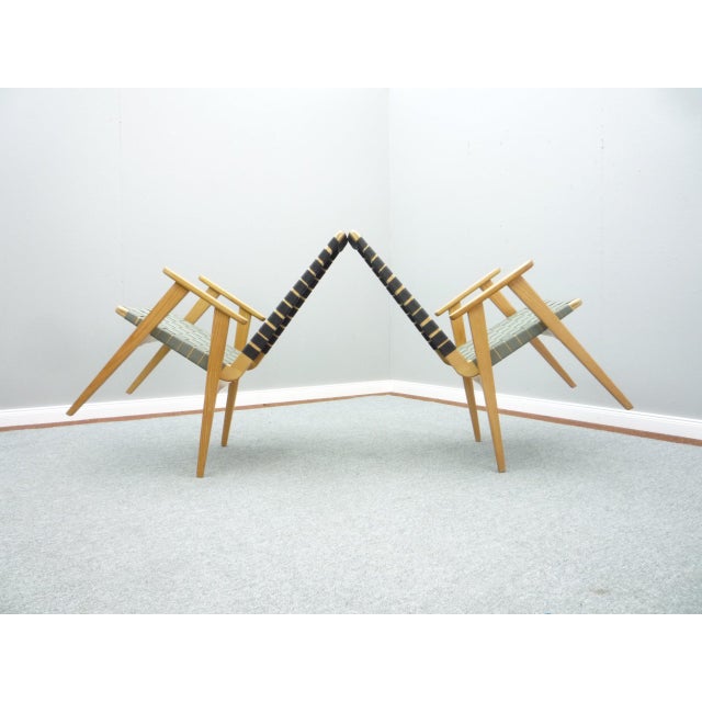 Set of Mid-Century Armchairs in the style of Jens Risom, 1950s For Sale - Image 4 of 15