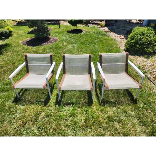 Vintage Richard Schultz for Knoll 1966 Collection Patio Lounge Chairs - Set of 3 For Sale - Image 11 of 18