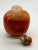 Early 20th Century Orange Glass Snuff Bottle Imitating Banded Agate Made for the Mongolian Market For Sale - Image 10 of 11