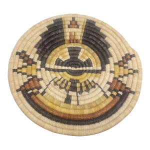 1930s Vintage Hopi Hand Woven Crow Mother Plaque Native American South West Beautiful