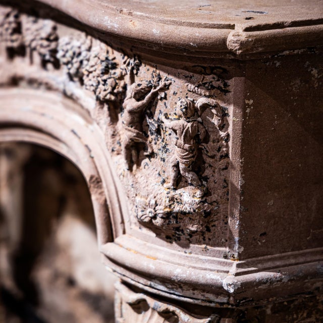 Baroque Fireplace Surround with Scenes from the Myth of Apollo and Daphne, Southwestern Germany, 18th Century For Sale - Image 6 of 13