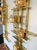 contemporary cubic brass and Murano glass wall lights lamps sconces. Few exclusive artisanal production. In the style of...