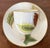Green Antique 19th Century Wedgwood China Porcelain Hand Painted Tea Cup & Saucer in the Shadow Leaf Pattern For Sale - Image 8 of 18