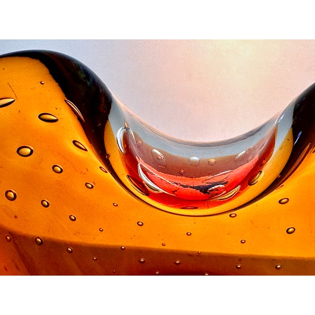 Small Bullicante Murano Glass Art Bowl or Ashtray by Carlo Scarpa for Venini, Italy, 1950s For Sale - Image 9 of 15