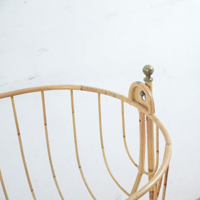 1920s Vintage Wrought Iron Cradle, 1920s For Sale - Image 5 of 11