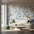 Contemporary Harlequin Florence Wallpaper in Powder/ China Blue - a Sample For Sale - Image 3 of 3