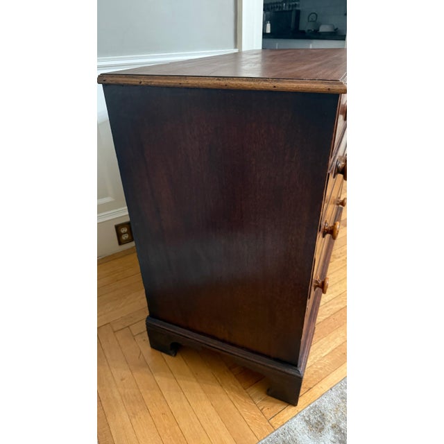 19th Century English Mahogany Chest of Drawers With Inlay For Sale - Image 14 of 14