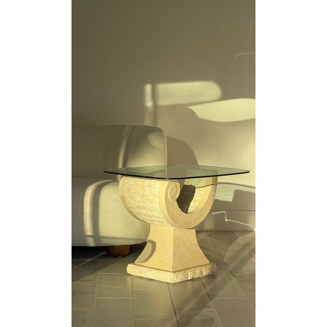Vintage 1980s Postmodern End Table For Sale - Image 4 of 13
