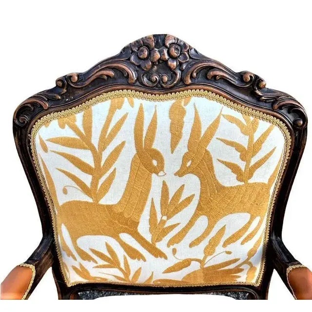 These stunning reimagined, finely crafted Mid 20th Century Chateau d"Ax fauteuils from Milan are dedicated to Mexico's...