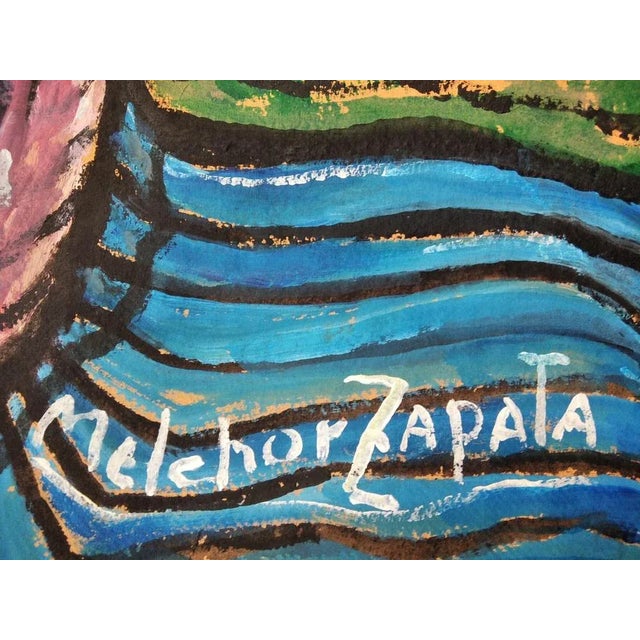 Melchor Zapata, Untitled, 2014, Acrylic on Paper, in Flawless conditions. Designed from 2000 This piece has an attribution...