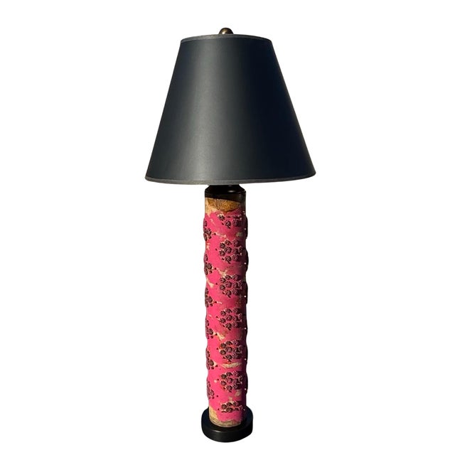 Mid 20th Century Vintage Wallpaper Roller Lamp For Sale - Image 5 of 5
