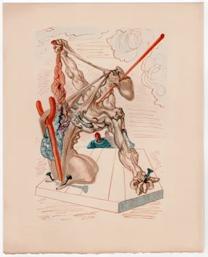 Salvador Dali, Mohammed, 1964, Original Woodcut
