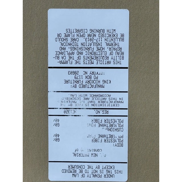 King Hickory Two-Piece Drake Corner Sectional "Crave Irish Cream" Color With Six Matching Decorative Pillows, 2021 For Sale - Image 10 of 10