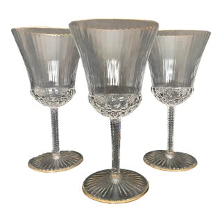 Apollo Gold Glasses, No. 1 in the Style of Saint Louis- Set of 3 For Sale