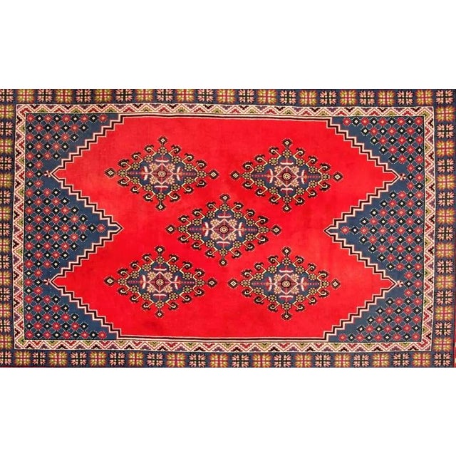 Tunisian Hand-Knotted Rug For Sale - Image 6 of 6
