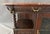 19th Century Marble Top Continental Oak Buffet With Leaded Glass Door For Sale - Image 11 of 18