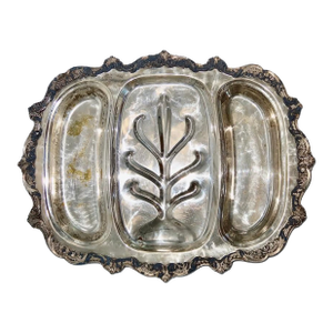 Vintage Poole Silverplate Serving Platter