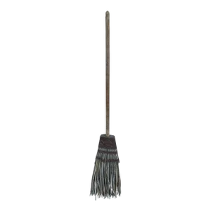 Early 19th Century Rustic Handmade Twig Broom With Exceptional Patina