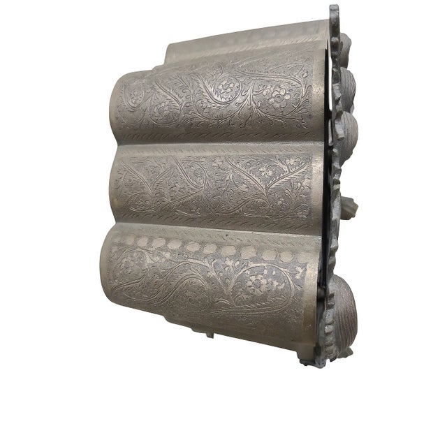 1960s 1960s Fred Zimbalist Musical Jewelry Cabinet — Hand-Engraved Nickel Silver, Plays Beautifully For Sale - Image 5 of 12