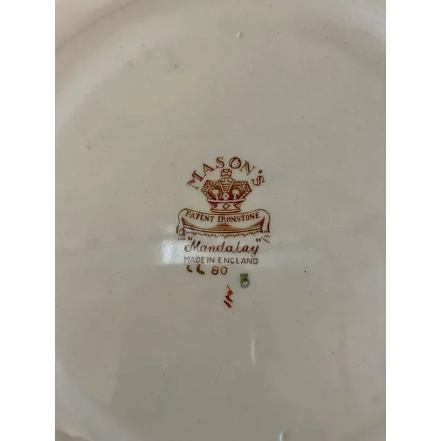 Hand Painted Masons Ironstone Plates, 1920s, Set of 2 For Sale - Image 11 of 12