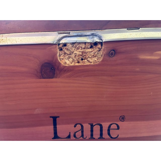 Now Available: A beautifully refinished vintage mid-century cedar chest by Lane featuring stunning, rich walnut wood grain...