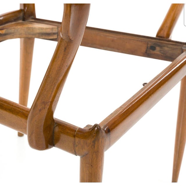 Walnut Chair with Trapezoidal Backrest by Ico Parisi for Ariberto Colombo, 1949 For Sale - Image 11 of 18