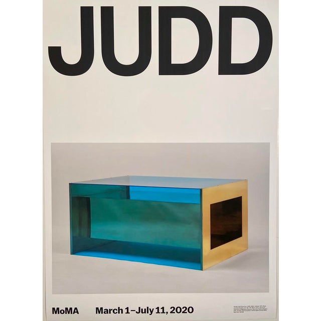 Donald Judd Retrospective Museum of Modern Art Poster For Sale