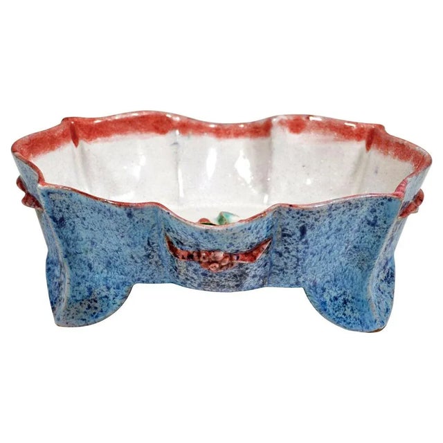 Blue Art Ceramics Bowl by Vally Wieselthier for Wiener Werkstaetter, 1921 For Sale - Image 8 of 8