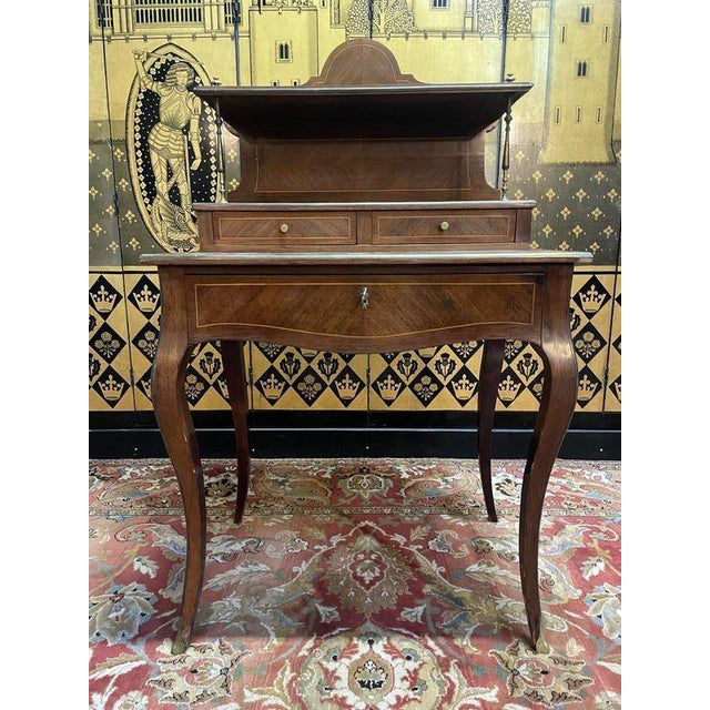 Louis XV Style Bonheur du Jour Desk For Sale - Image 9 of 9