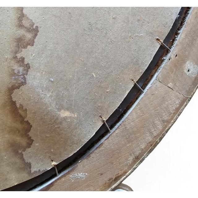 Oval Mirror in Plaster and Wood, 1930s For Sale - Image 5 of 11