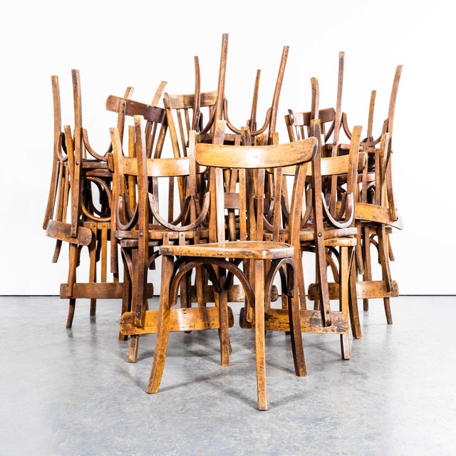 Bistro Square Edge Bentwood Dining Chair, 1950s For Sale - Image 10 of 10