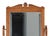 Antique Oak Shaving Stand With Beveled Mirror For Sale - Image 4 of 9