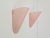 Metal Vintage Triangular Conical Wall Sconces in Pink Frosted Glass from Lumal-It, 1990s, Set of 2 For Sale - Image 7 of 9