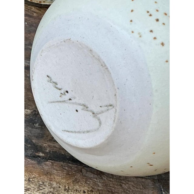 Vintage Studio Pottery Speckled Vase For Sale - Image 9 of 12