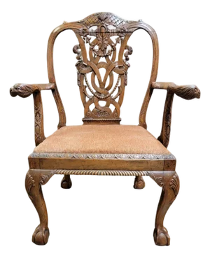 A Late 19th Century Georgian Style Armchair