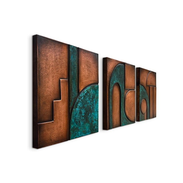 Brand: Element 29 Metalcraft Artist: Jeremy Maronpot Geometric planes and curved abstract forms come together in a modern...